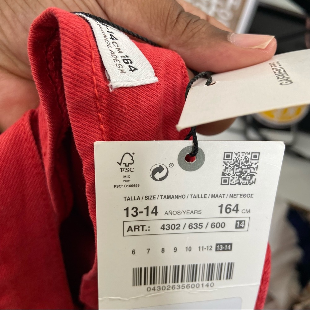 Kids Red Button-Up Overalls - Picture 5 of 12